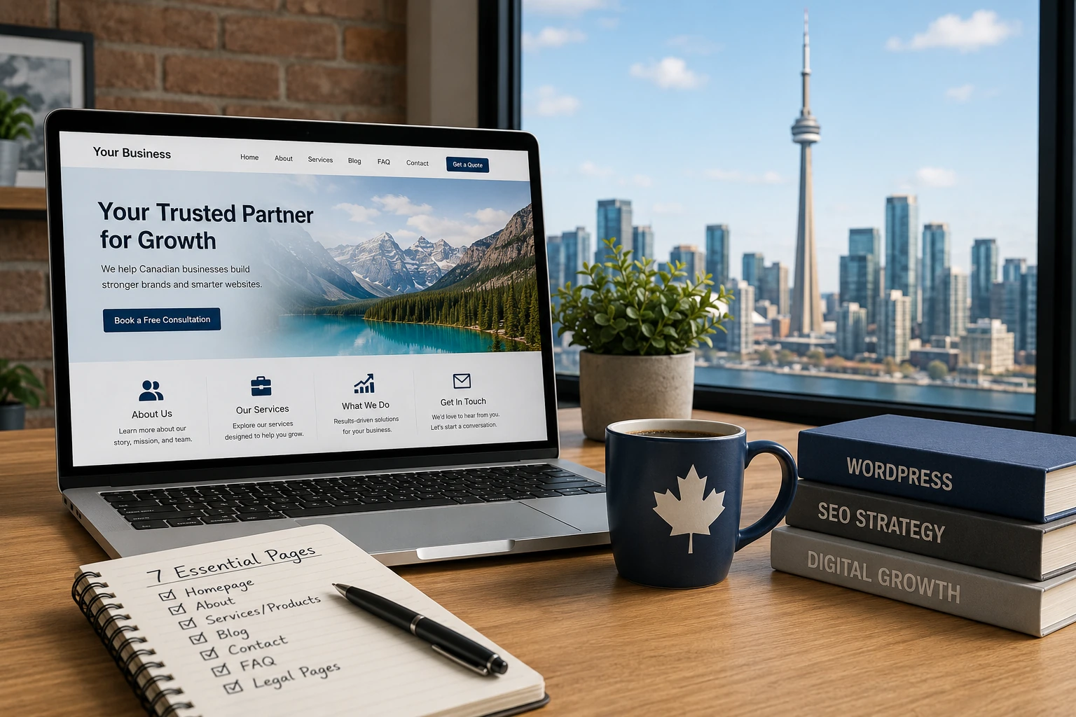The 7 essential pages for your Website in Canada